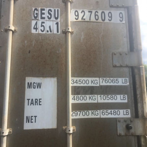 Refrigerated container Carrier 40 ft 2002 GESU927609-9