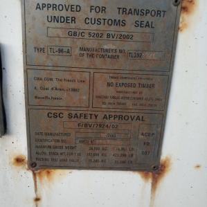 Рефрижераторний контейнер Thermo King 40 фут 2003 року випуску AMCU922241-8