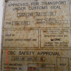 Reefer container Сarrier 40 feet 2001 Odessa reeferc1043