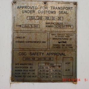 Reefer container Сarrier 40 feet 2001 Odessa reeferc45