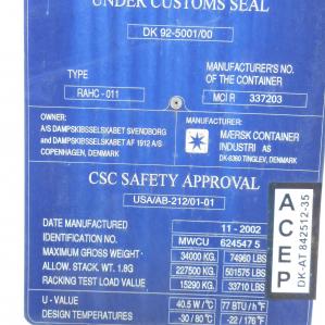 Рефрижераторный контейнер Thermo King 40 фут 2002 года выпуска MWCU624547-5