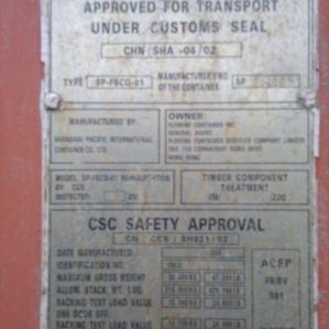 Dry container 40 feet