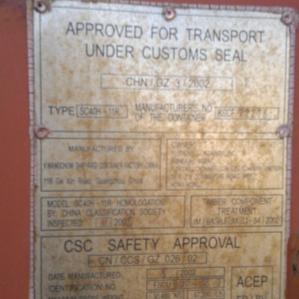 Dry container 40 feet 17 Odessa 2002