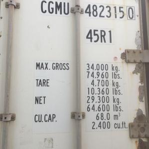 Рефрижераторний контейнер Carrier 40 фут 2005 року випуску CGMU482315-0