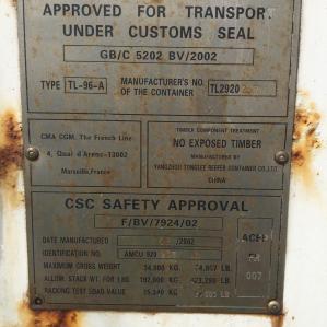 Рефрижераторний контейнер ThermoKing 40 футів 2002 року випуску AMCU920237-1